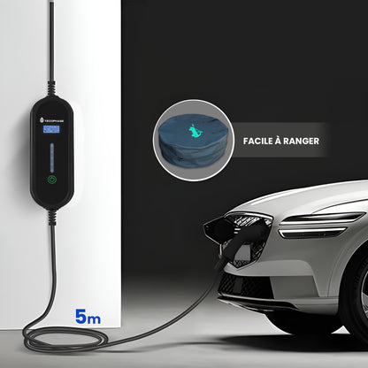 Single-Phase Portable Charger for Electric Vehicles, 16A, 3.5KW